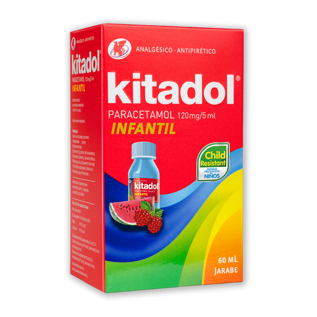 Kitadol Infantil Jarabe PARACETAMOL 120mg/5mL 60ml Farma 7