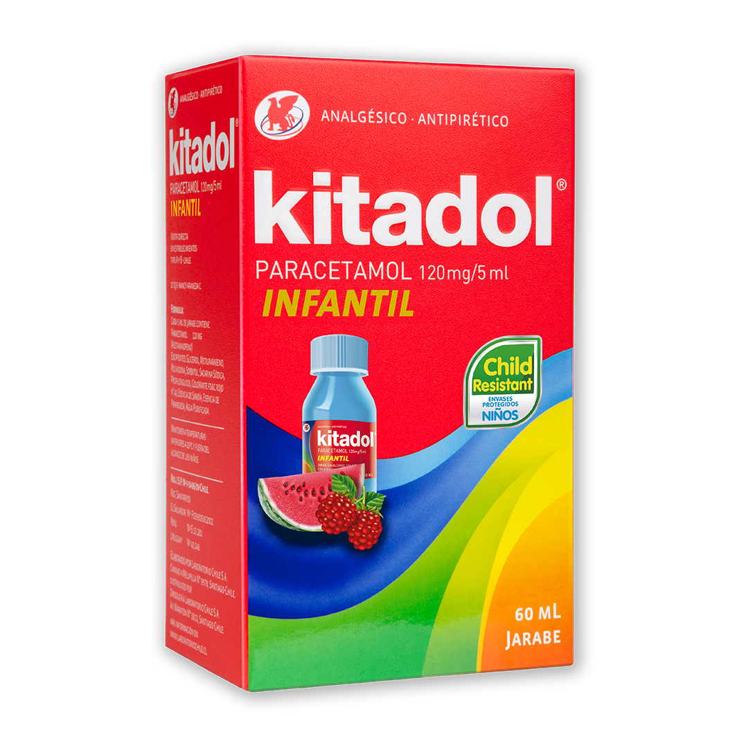 Kitadol Infantil Jarabe PARACETAMOL 120mg/5mL 60ml Farma 7